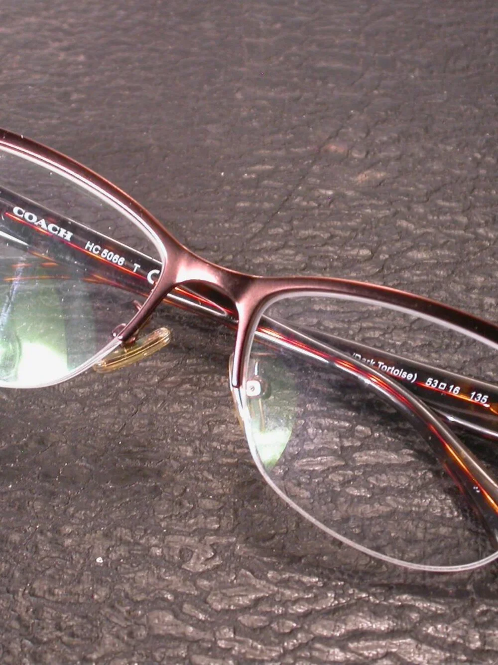 Authentic Coach Satin Brown Designer Tortoise Eyeglasses Frames